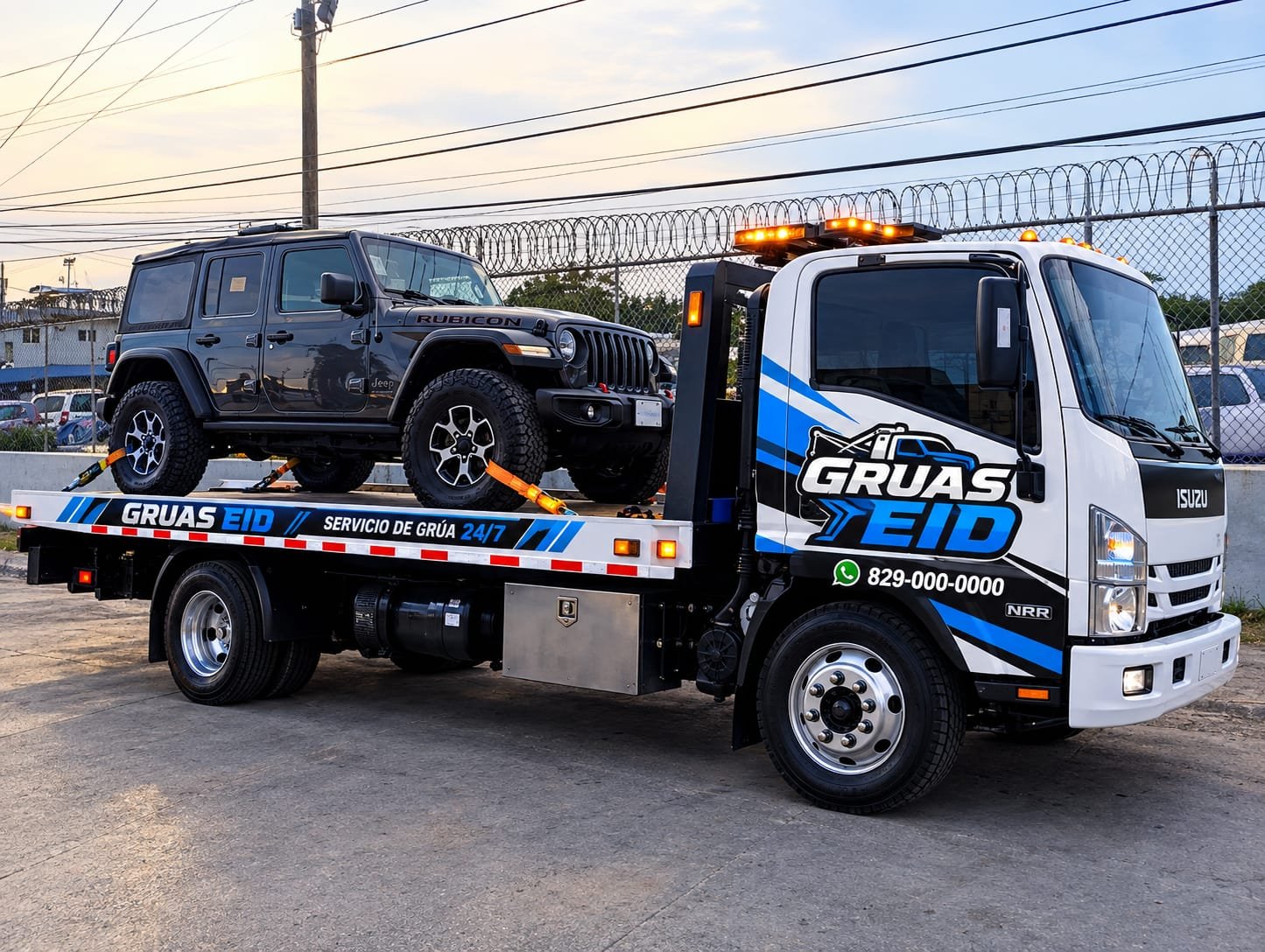 Grúa de GRÚAS EID para transporte de vehículos